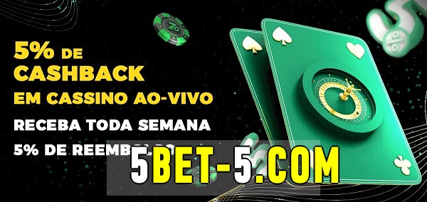 Promoções do cassino ao Vivo 5bet 